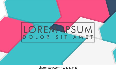 abstract colorful hexagon background vector design with shadow