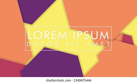 abstract colorful hexagon background vector design with shadow