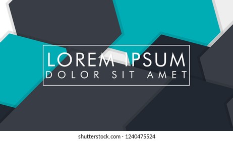 abstract colorful hexagon background, vector design with shadow