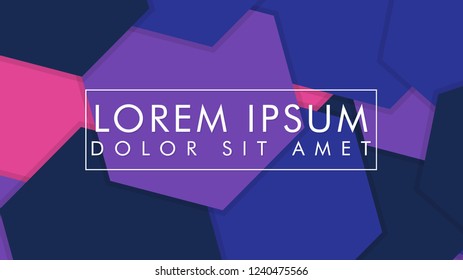abstract colorful hexagon background vector design with shadow