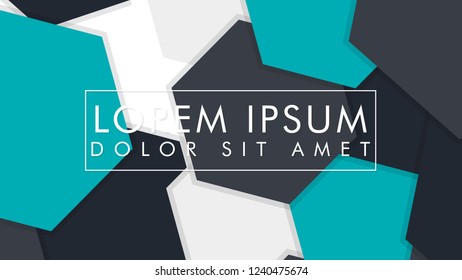 abstract colorful hexagon background, vector design with shadow