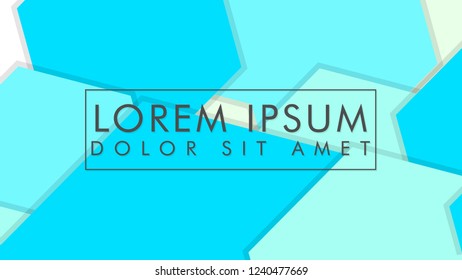 abstract colorful hexagon background vector design with shadow