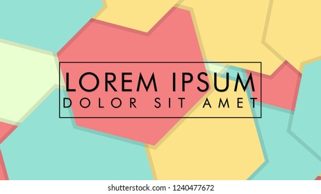 abstract colorful hexagon background vector design with shadow