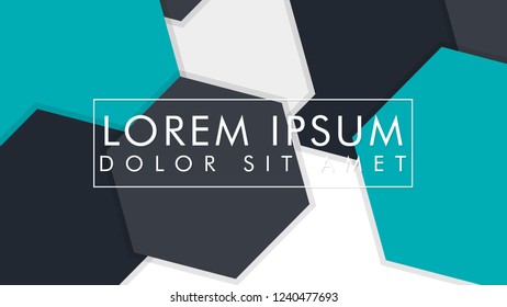 abstract colorful hexagon background, vector design with shadow