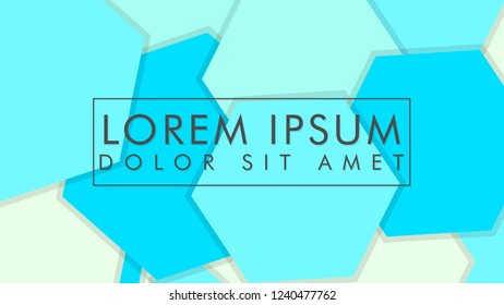 abstract colorful hexagon background vector design with shadow