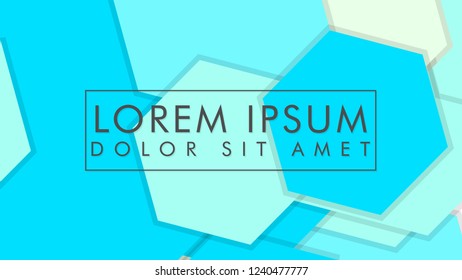 abstract colorful hexagon background vector design with shadow