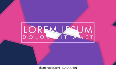 abstract colorful hexagon background vector design with shadow