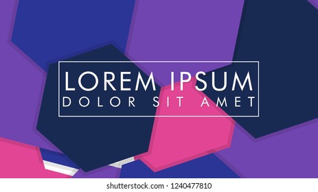 abstract colorful hexagon background vector design with shadow