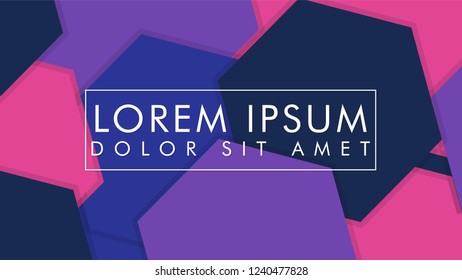 abstract colorful hexagon background vector design with shadow