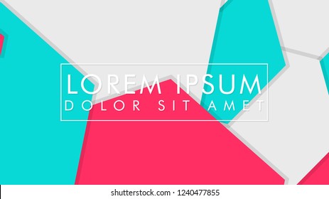 abstract colorful hexagon background vector design with shadow