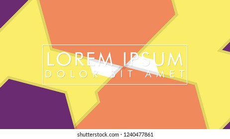 abstract colorful hexagon background vector design with shadow