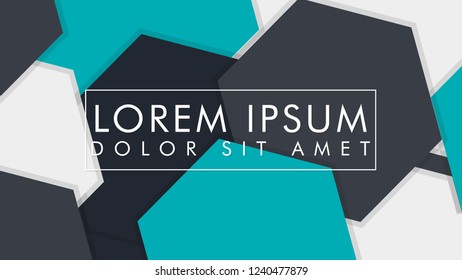 abstract colorful hexagon background, vector design with shadow