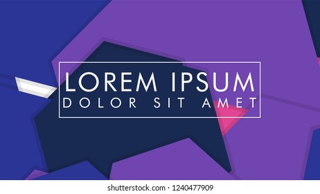 abstract colorful hexagon background vector design with shadow