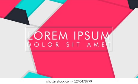 abstract colorful hexagon background vector design with shadow