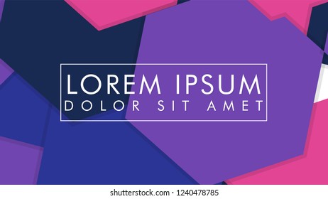 abstract colorful hexagon background vector design with shadow