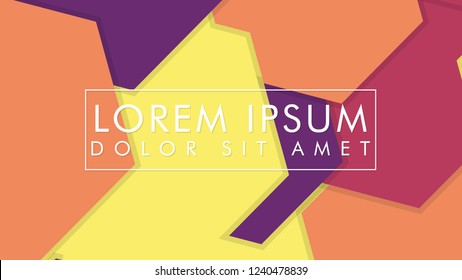 abstract colorful hexagon background vector design with shadow