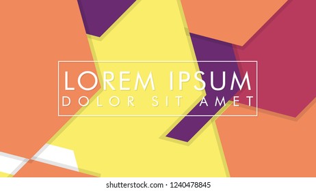 abstract colorful hexagon background vector design with shadow