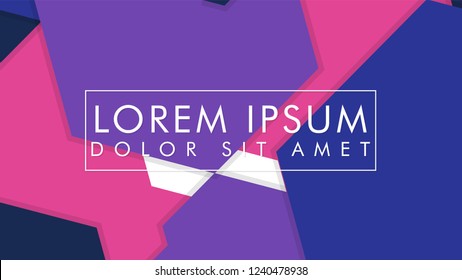abstract colorful hexagon background vector design with shadow