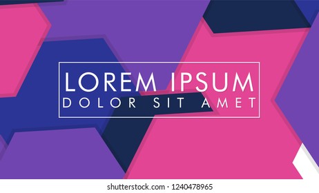 abstract colorful hexagon background vector design with shadow