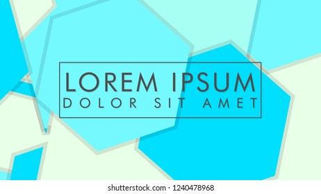 abstract colorful hexagon background vector design with shadow