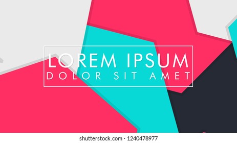 abstract colorful hexagon background vector design with shadow