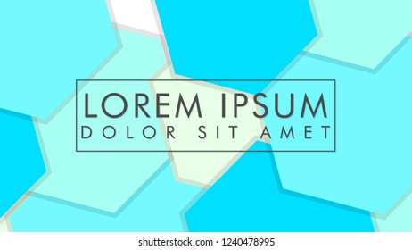 abstract colorful hexagon background vector design with shadow