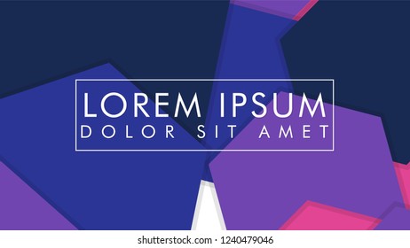 abstract colorful hexagon background vector design with shadow