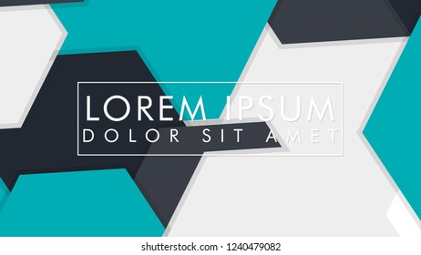 abstract colorful hexagon background, vector design with shadow