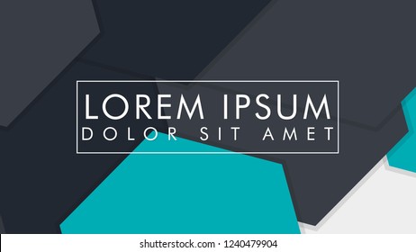 abstract colorful hexagon background, vector design with shadow