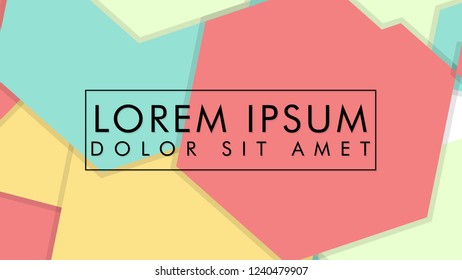 abstract colorful hexagon background vector design with shadow