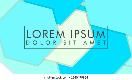 abstract colorful hexagon background vector design with shadow