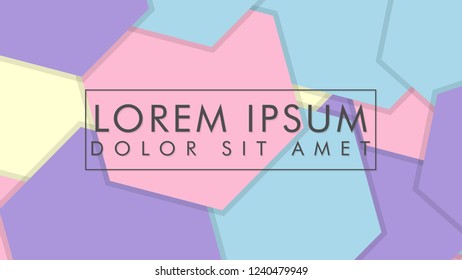 abstract colorful hexagon background vector design with shadow