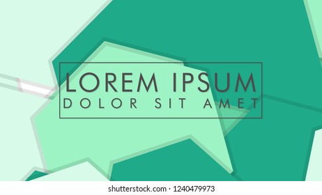 abstract colorful hexagon background vector design with shadow and color green gradient
