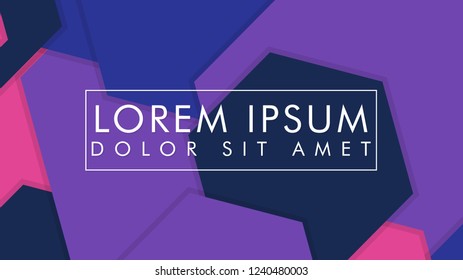 abstract colorful hexagon background vector design with shadow