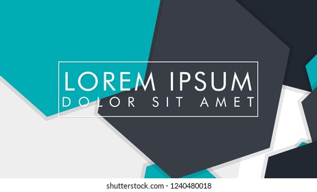 abstract colorful hexagon background, vector design with shadow
