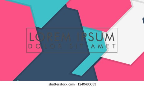 abstract colorful hexagon background vector design with shadow