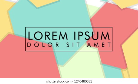abstract colorful hexagon background vector design with shadow