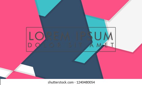 abstract colorful hexagon background vector design with shadow