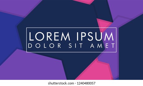 abstract colorful hexagon background vector design with shadow