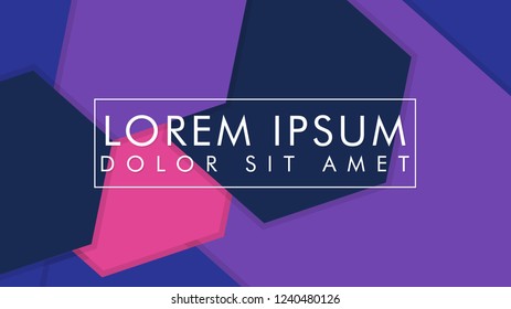 abstract colorful hexagon background vector design with shadow