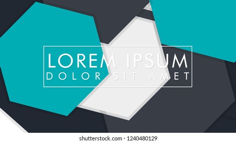 abstract colorful hexagon background, vector design with shadow