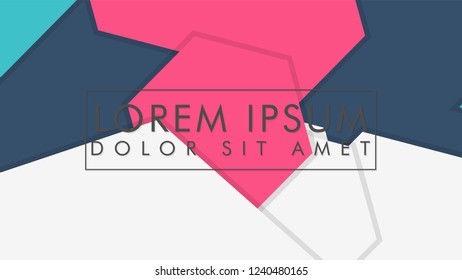 abstract colorful hexagon background vector design with shadow