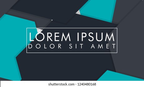 abstract colorful hexagon background, vector design with shadow