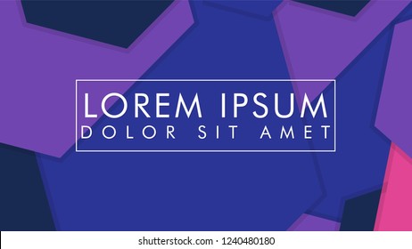 abstract colorful hexagon background vector design with shadow