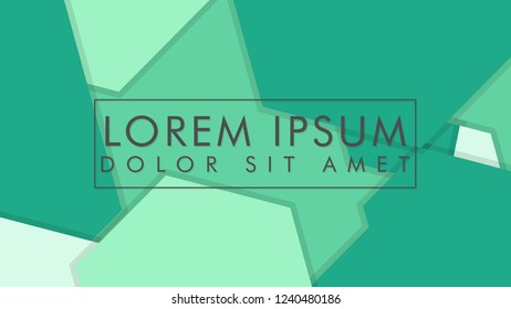 abstract colorful hexagon background vector design with shadow and color green gradient