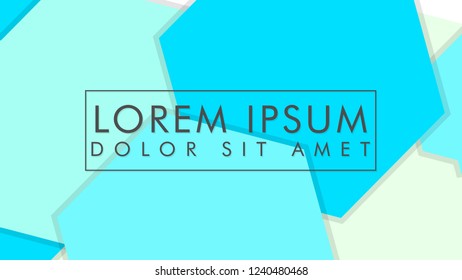 abstract colorful hexagon background vector design with shadow