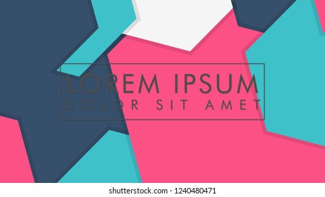 abstract colorful hexagon background vector design with shadow