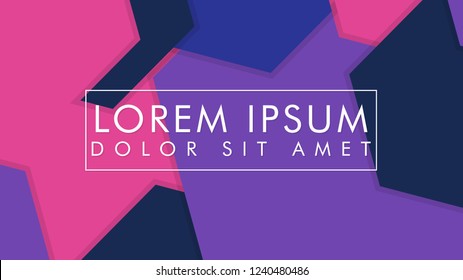 abstract colorful hexagon background vector design with shadow