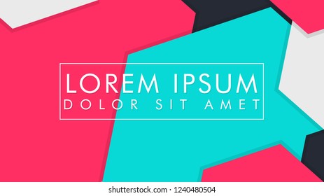 abstract colorful hexagon background vector design with shadow