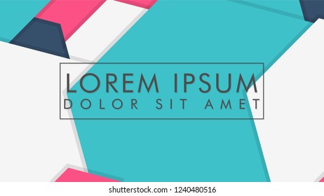 abstract colorful hexagon background vector design with shadow
